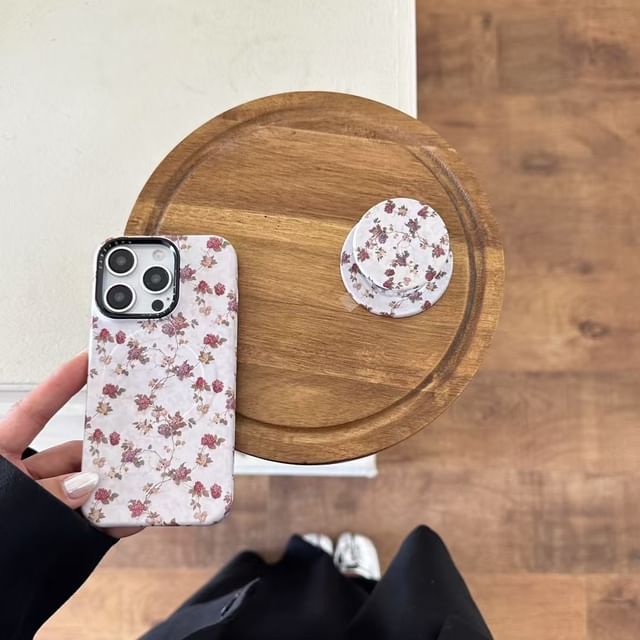 Phone Magnetic with Case Floral (Compatible MagSafe) FashionChic