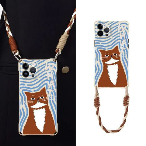 / Lanyard Cat Phone Set Case FashionChic