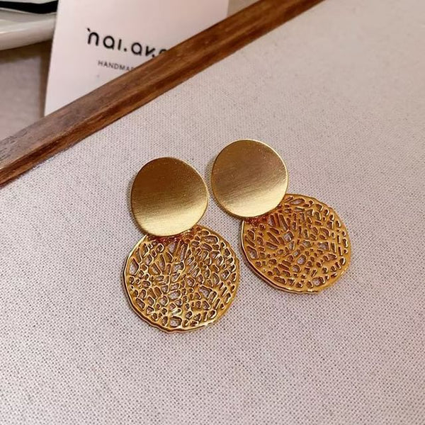 Double Disc Earring Drop FashionChic