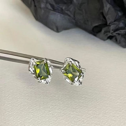 Gemstone Stud Earring FashionChic
