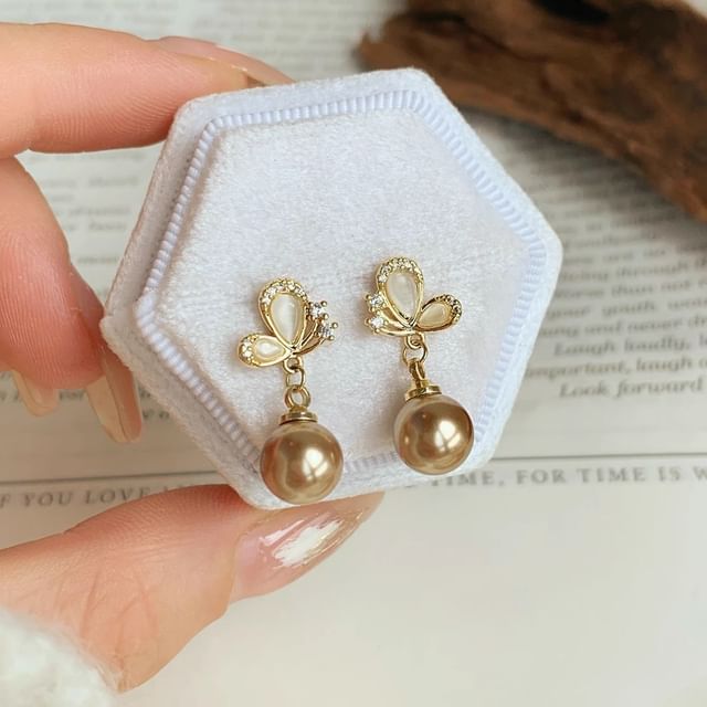 Earring Dangle Butterfly Beaded FashionChic