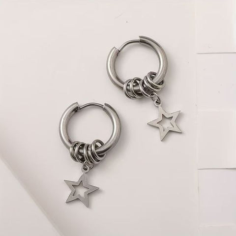 Drop Earring Star Alloy FashionChic