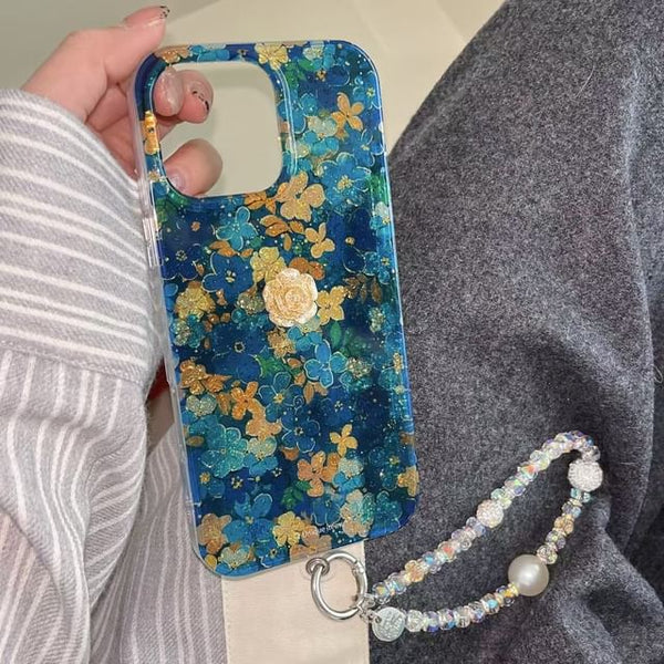 Case / Phone Floral Strap Set FashionChic