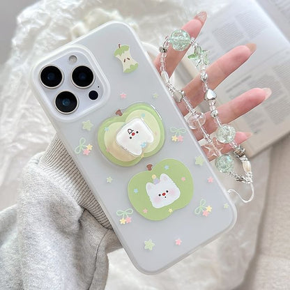 Phone Decoration Strap Rotatable Apple / Adhesive Case Dog Set FashionChic