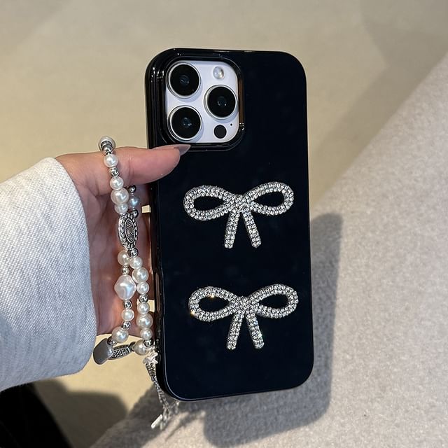 Phone Rhinestone Case Bow FashionChic