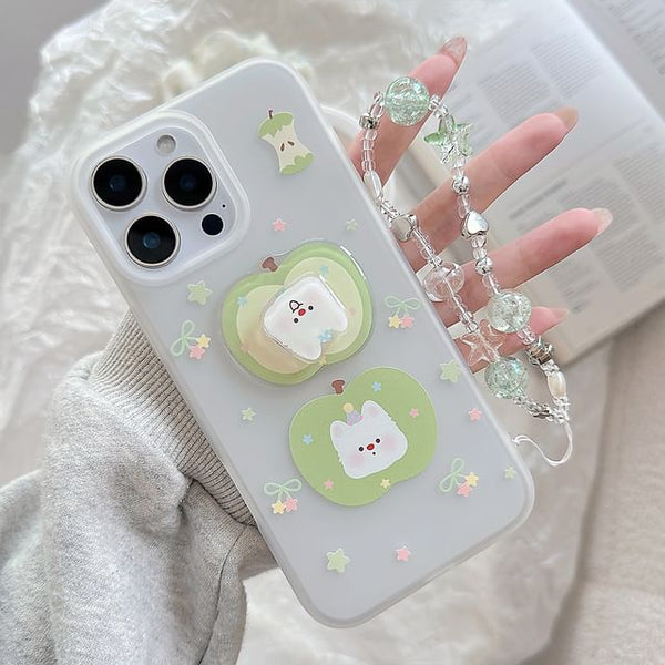 Phone Decoration Strap Rotatable Apple / Adhesive Case Dog Set FashionChic