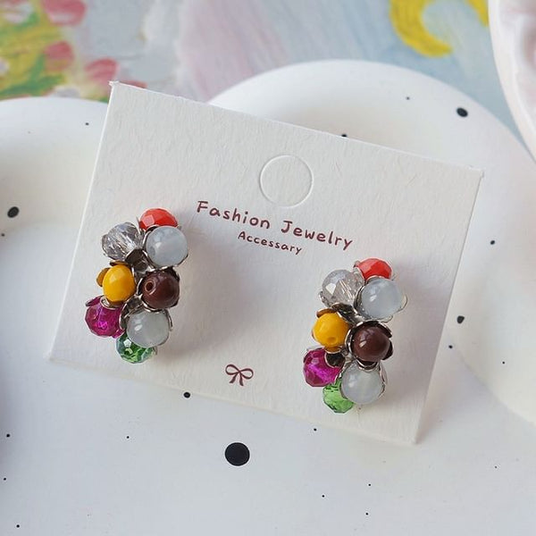 925 Stud Bead Silver Sterling Earring FashionChic