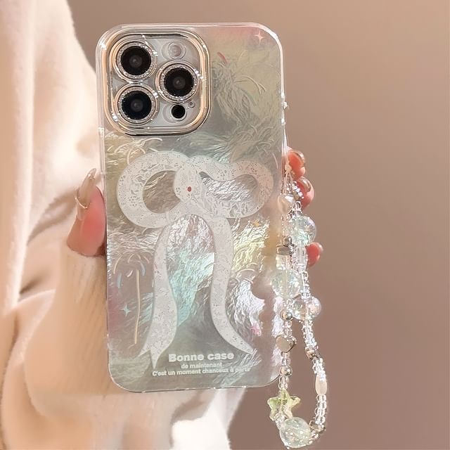 Bead Phone Print / Strap Snake Set Case FashionChic