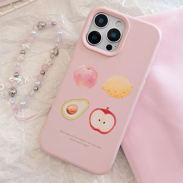 Print Strap Fruit Case Bead / Phone Set FashionChic