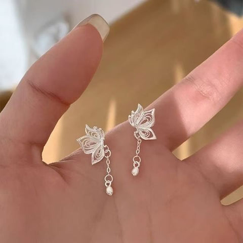 Alloy Earring Drop Butterfly FashionChic