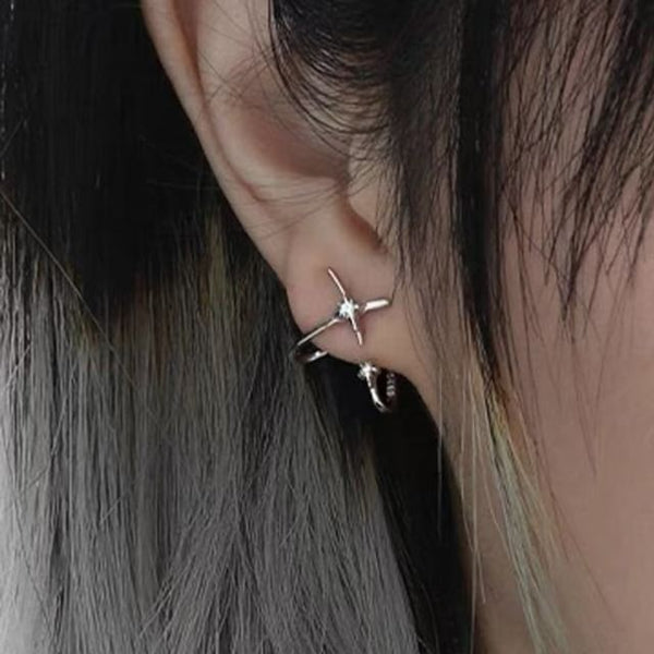 Earring Star Stud Alloy FashionChic