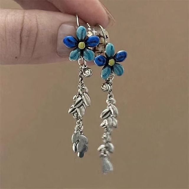 Dangle Floral Earring Alloy FashionChic