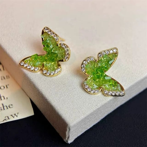 Butterfly Rhinestone Earring Stud FashionChic