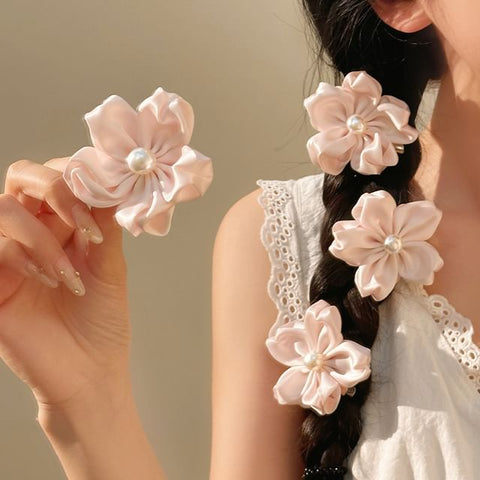 Pearl Set Hair Faux Clip / Flower FashionChic
