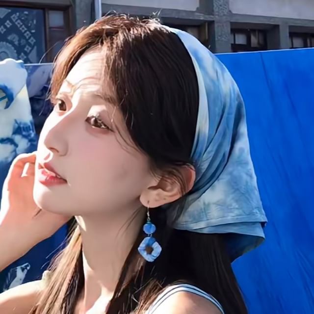 Dye Tie Earring Drop Geometry FashionChic