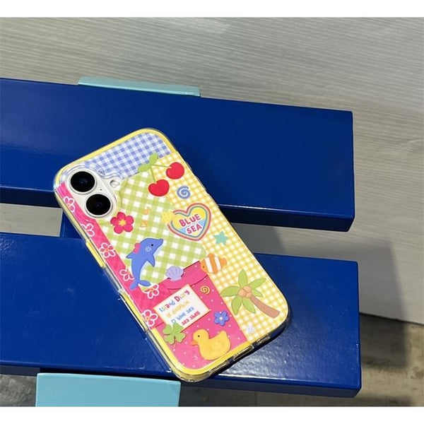 Magnetic Cartoon Phone Case Panel with MagSafe) (Compatible FashionChic