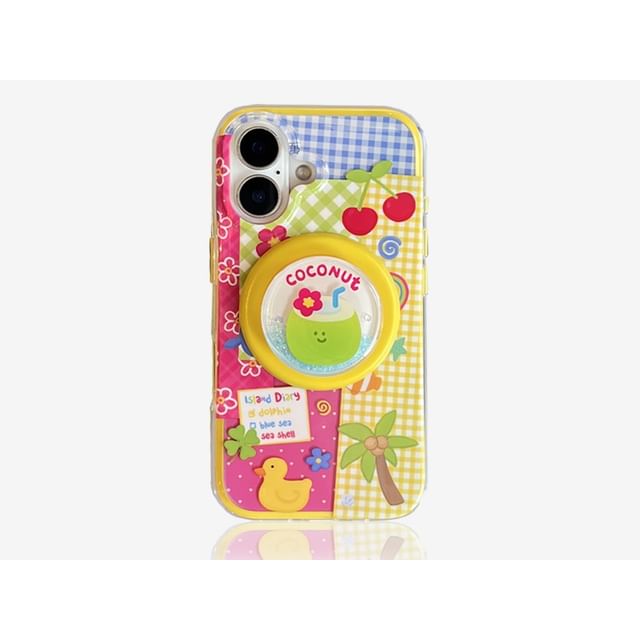 Magnetic Cartoon Phone Case Panel with MagSafe) (Compatible FashionChic