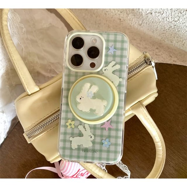 Phone Case Plaid Rabbit FashionChic