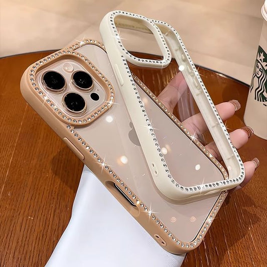 Rhinestone Case iPhone Transparent FashionChic