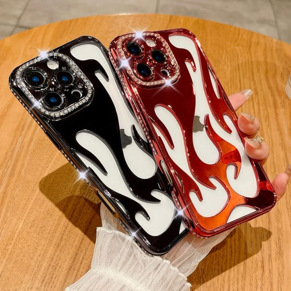 Case iPhone Rhinestone Flame FashionChic