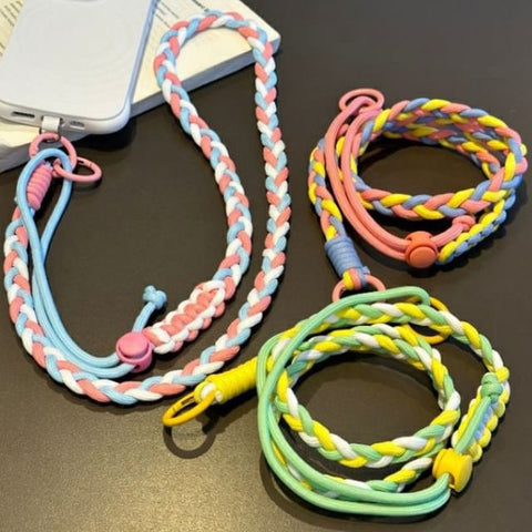 Phone Lanyard Braided with Strap Pad FashionChic