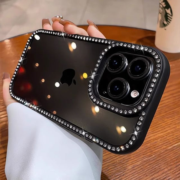 Rhinestone Case iPhone Transparent FashionChic
