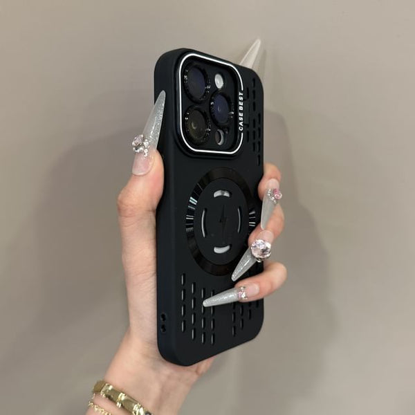 (Compatible MagSafe) Perforated Case with Magnetic iPhone FashionChic