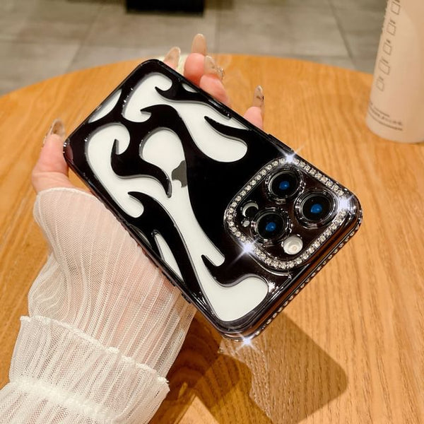Case iPhone Rhinestone Flame FashionChic