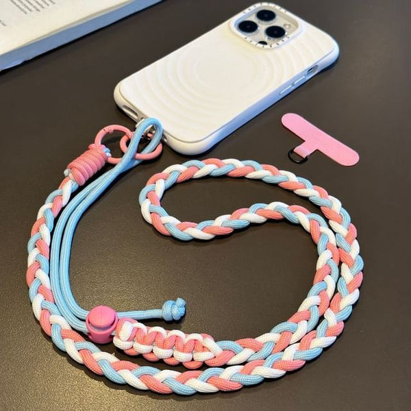 Phone Lanyard Braided with Strap Pad FashionChic