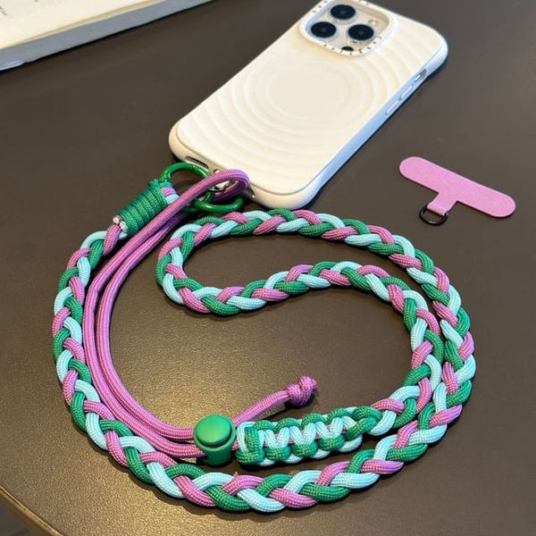 Phone Lanyard Braided with Strap Pad FashionChic