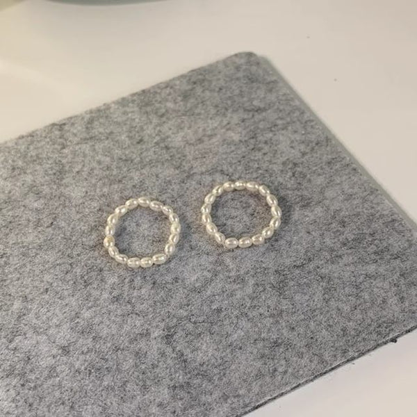 Ring Natural Beaded Pearl FashionChic