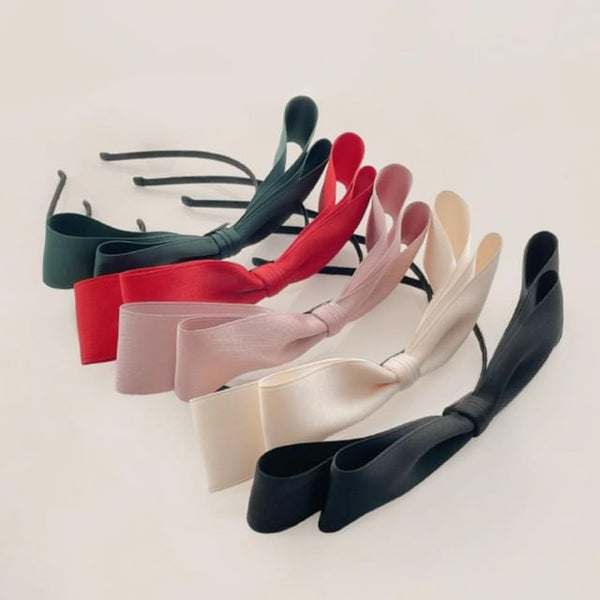 Headband Bow Plain FashionChic