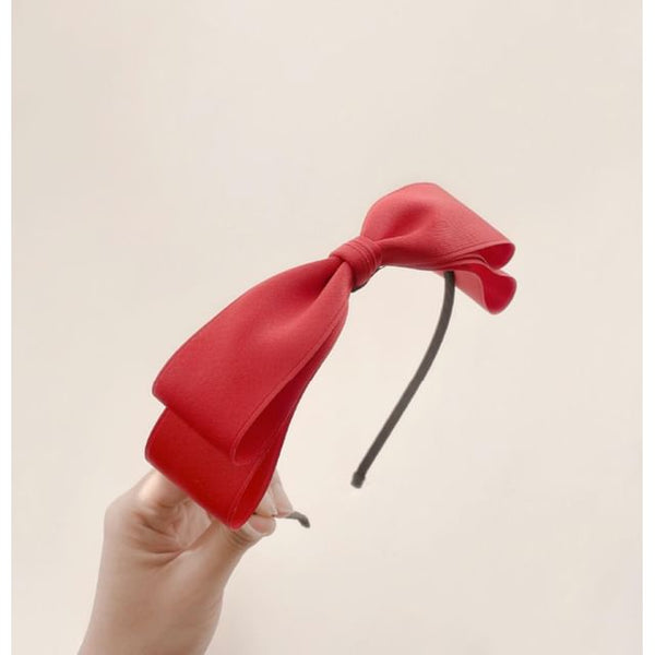 Headband Bow Plain FashionChic