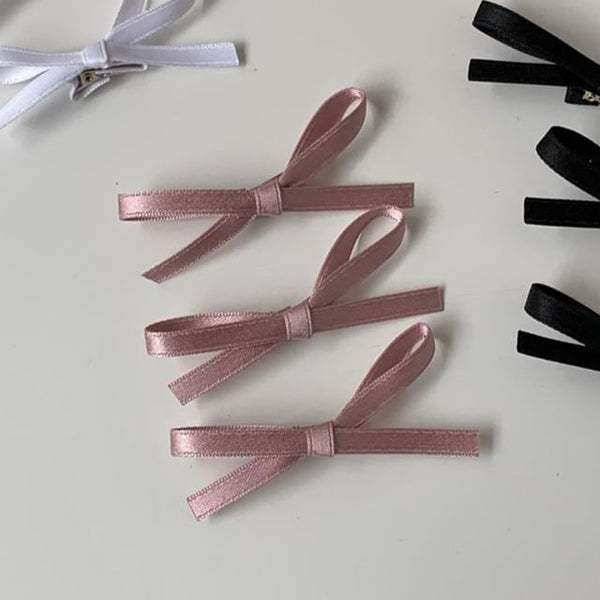 of Set Plain Hair Clip Bow 3: FashionChic