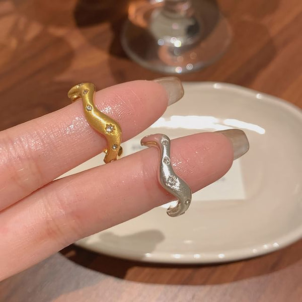 Rhinestone Open Set Ring / FashionChic