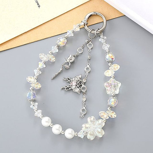 (Various Crystal Strap Designs) Star Faux Butterfly Phone FashionChic