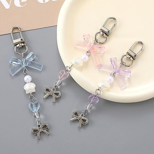 Bow Pearl Phone Faux Charm FashionChic