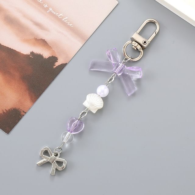 Bow Pearl Phone Faux Charm FashionChic