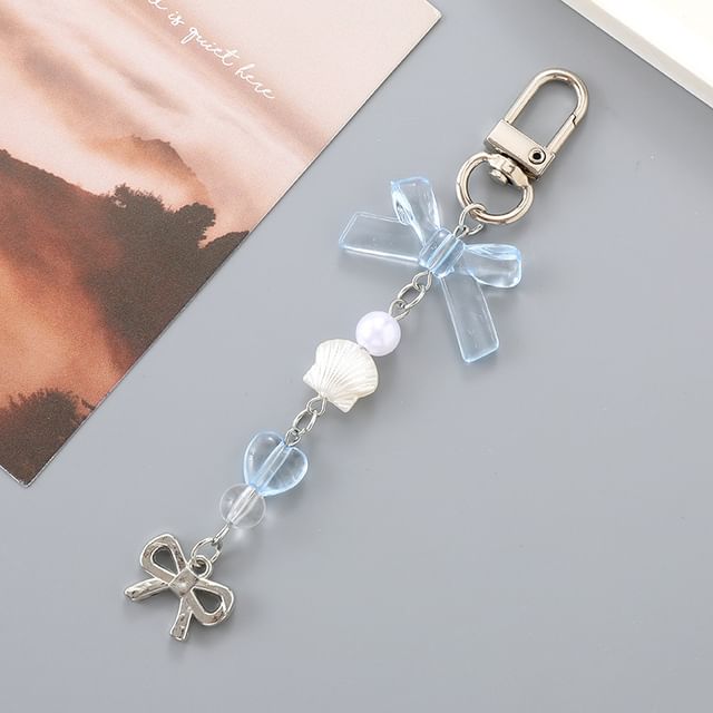 Bow Pearl Phone Faux Charm FashionChic