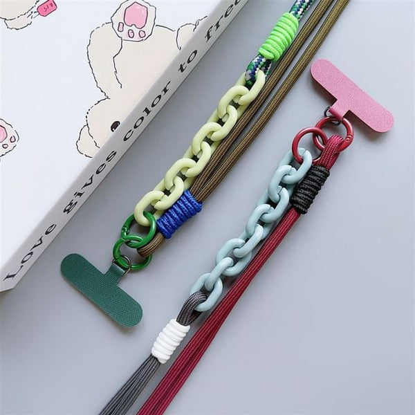 Phone Lanyard with Pad Two-Tone FashionChic