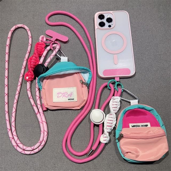 Adjustable Braided Phone Pad with Lanyard FashionChic