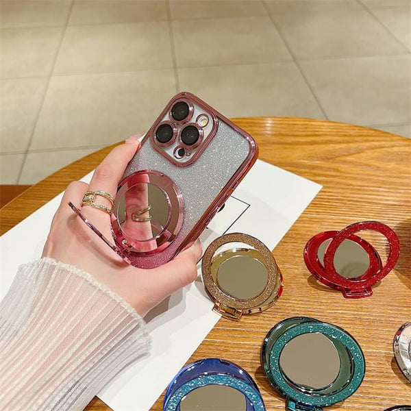 Phone Magnetic with Glitter Stand Mirror FashionChic