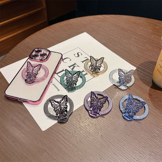 Glitter Magnetic Stand Butterfly Phone FashionChic