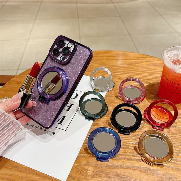 Alloy with Phone Stand Magnetic Mirror FashionChic