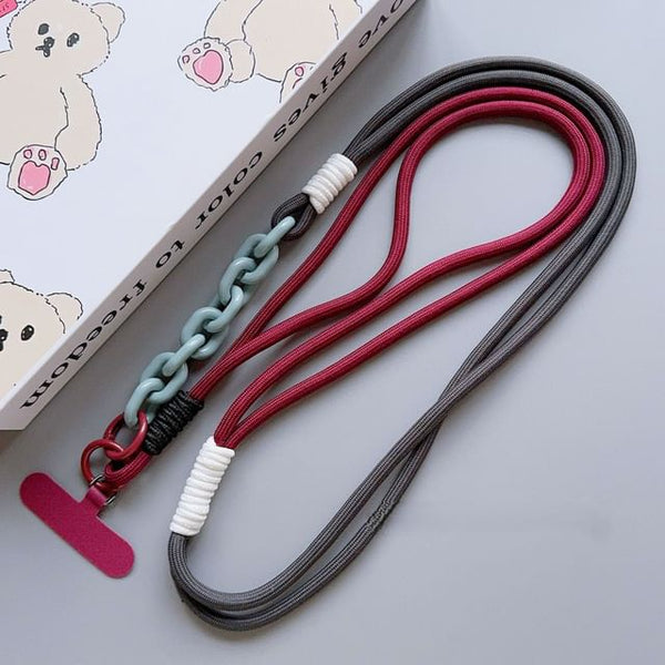 Phone Lanyard with Pad Two-Tone FashionChic