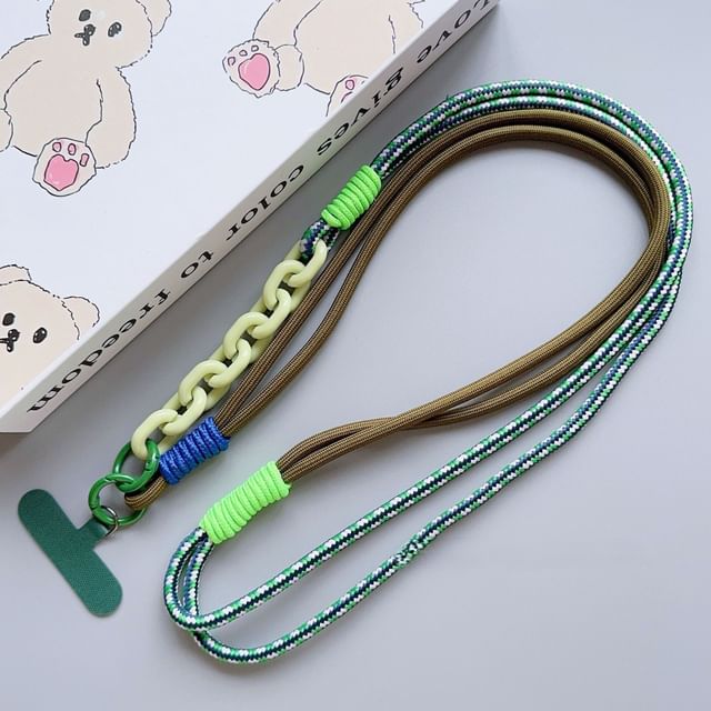 Phone Lanyard with Pad Two-Tone FashionChic