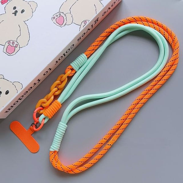 Phone Lanyard with Pad Two-Tone FashionChic