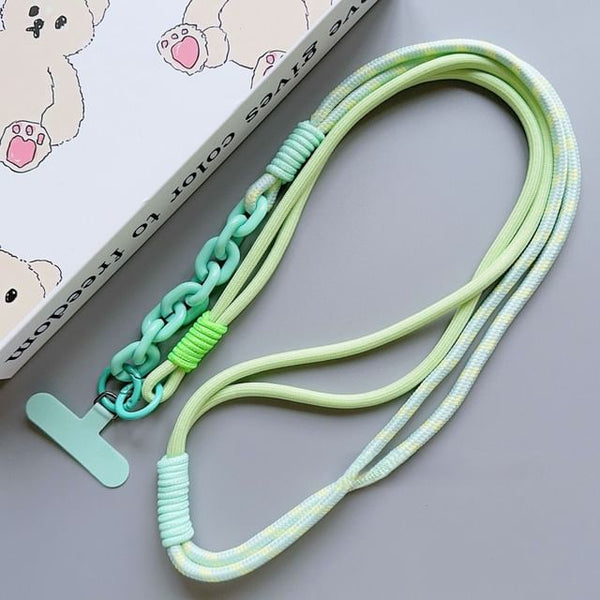 Phone Lanyard with Pad Two-Tone FashionChic