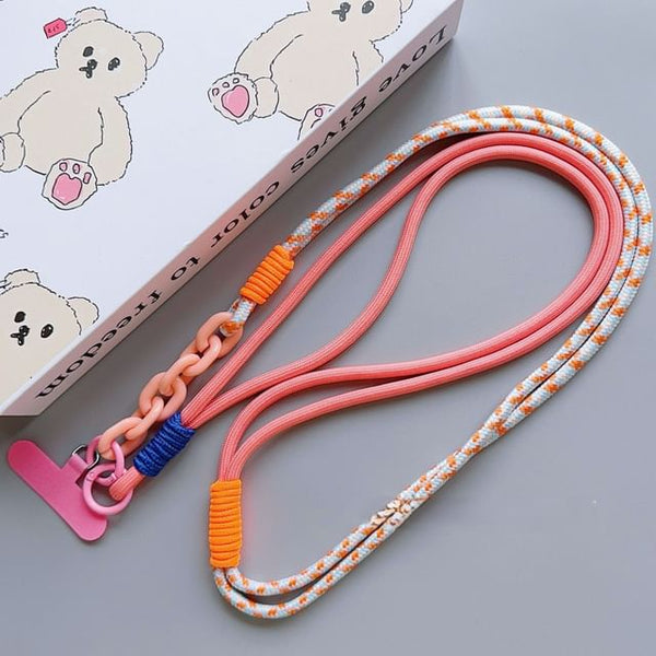 Phone Lanyard with Pad Two-Tone FashionChic