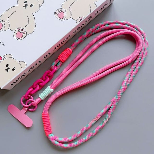 Phone Lanyard with Pad Two-Tone FashionChic